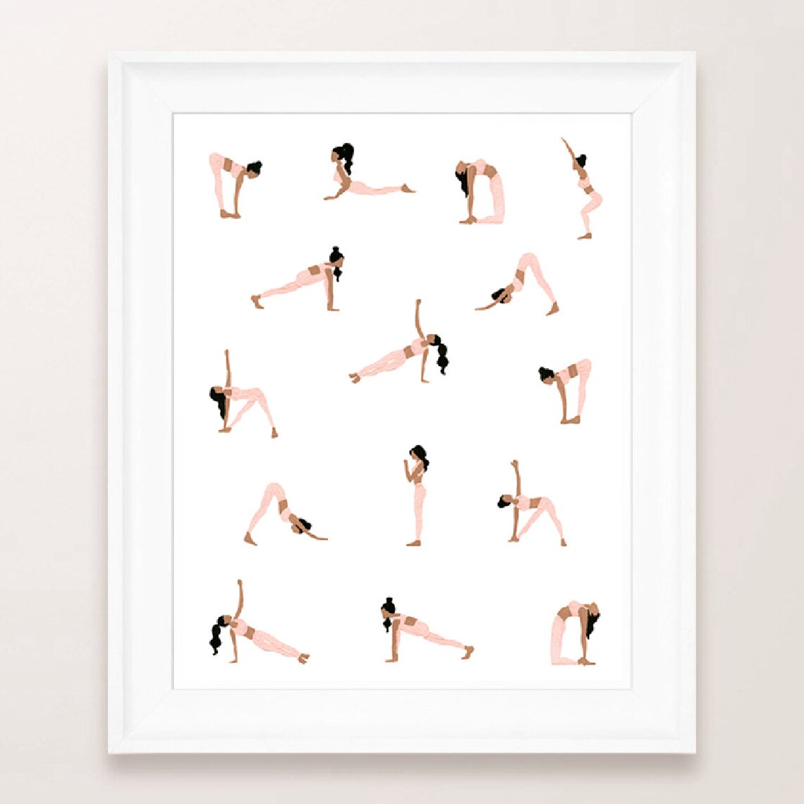 Yoga Ladies Art Print, Sabina Fenn Illustration - Image 4