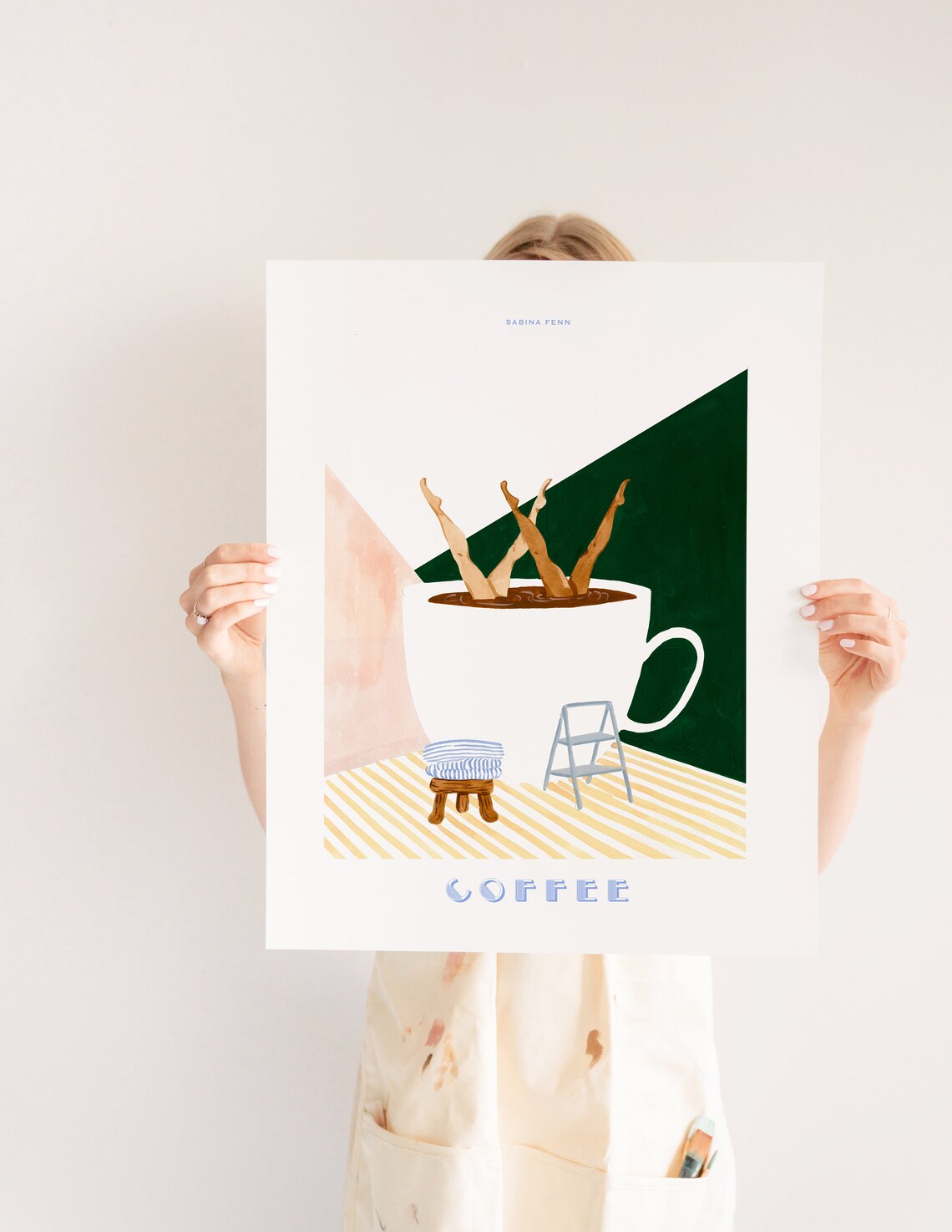 Coffee Poster Print, Retro Diver Kitchen Wall Art - Image 3