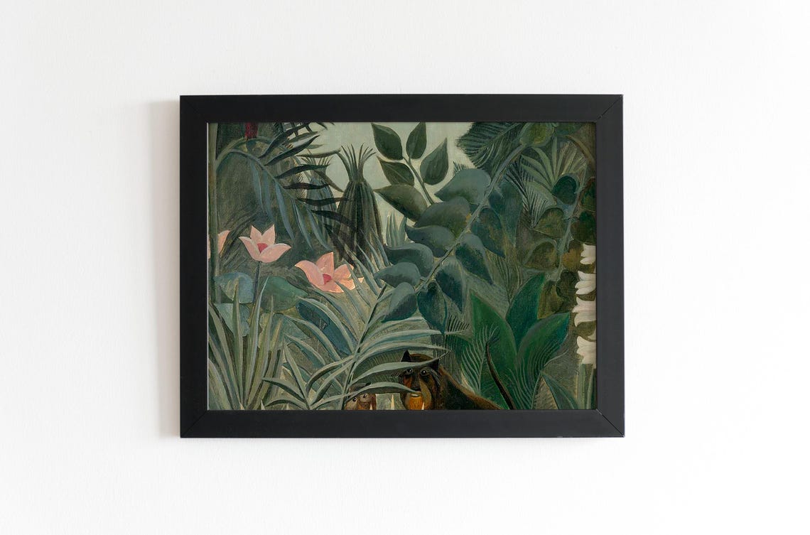 Henri Rousseau The Equatorial Jungle Lush Tropical Botanical Poster - Image 2