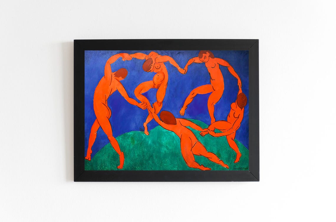 Henri Matisse Le Danse Wall Art Matisse Art Landscape Home Wall Decor Art The Dance Art Henri Matisse Framed Wall Art Wall Art - Image 3