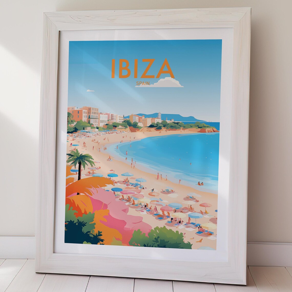 Ibiza Spain Beach Coastline Summer Holiday Resort Travel Poster - Image 2