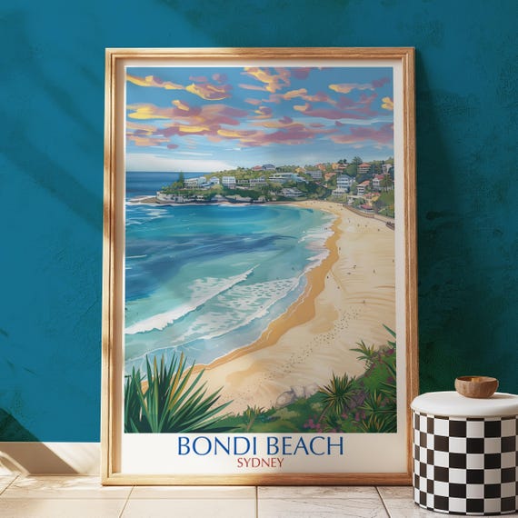 Bondi Beach Sydney Coastal Art Print