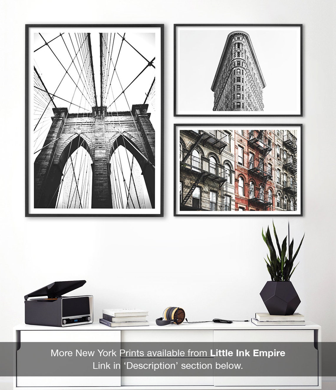 Brooklyn Bridge Print New York City Photo Black And White Brooklyn Wall Art Nyc Art New York City Poster New York Photography - Image 2