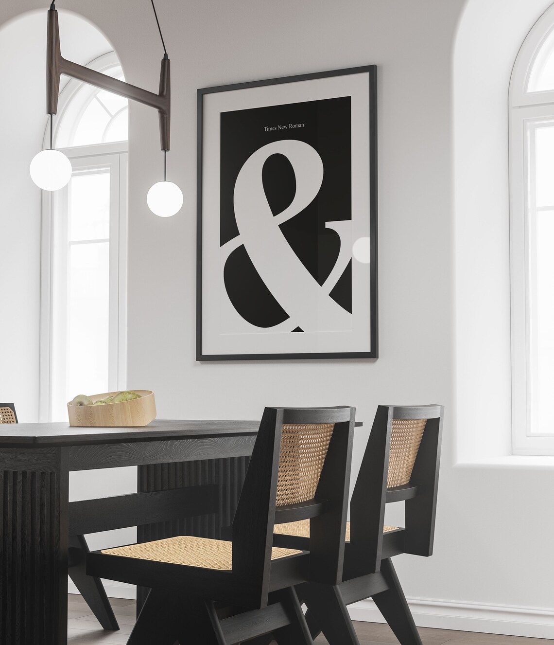 Ampersand Poster Times New Roman Poster Minimalist Ampersand Sign Typography Poster Times New Roman Modern Geometric Poster Art - Image 7