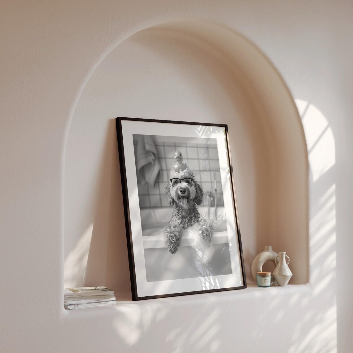 Goldendoodle Bath Wall Art, Funny Bathroom Decor - Image 4