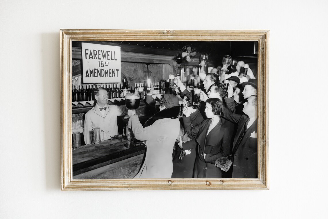 Farewell 18th Amendment Beer Prohibition Poster - Image 3