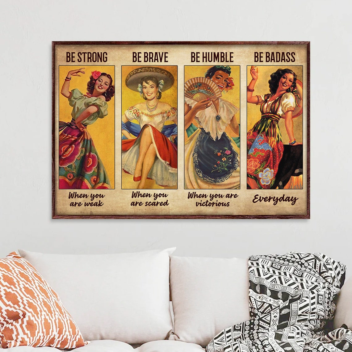 Mexican Folk Dancing Be Badass Poster - Image 3