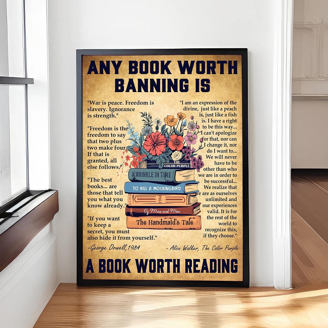 Any Book Worth Banning, Book Lover Gift