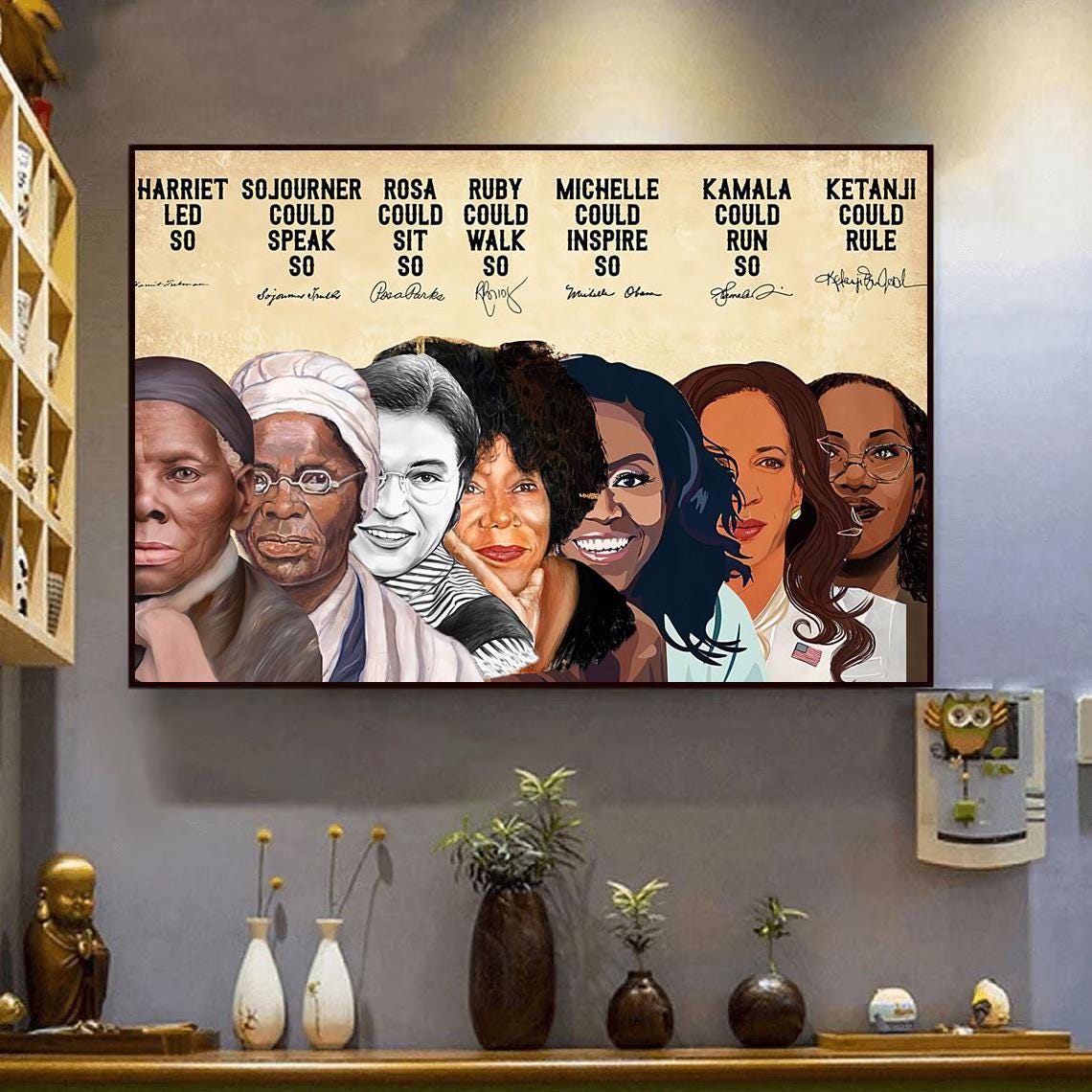 Harriet Led So Ketanji Could Rule Black Women History Tribute Poster