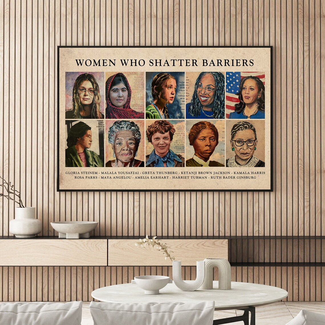 Women Who Shatter Barriers Iconic History Makers Collage Poster - Image 2