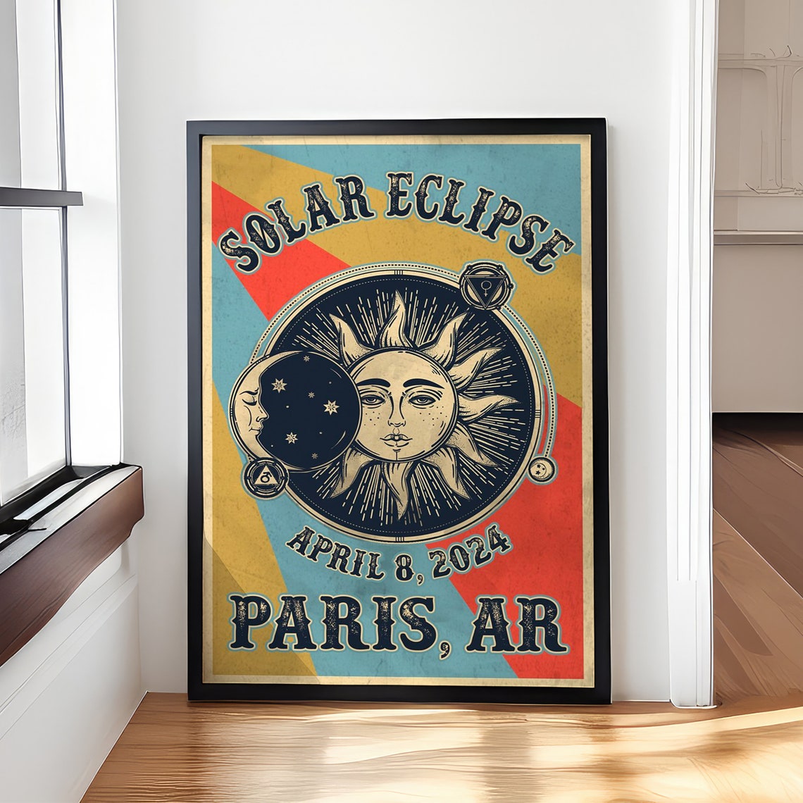 Paris Solar Eclipse 2024 Travel Poster