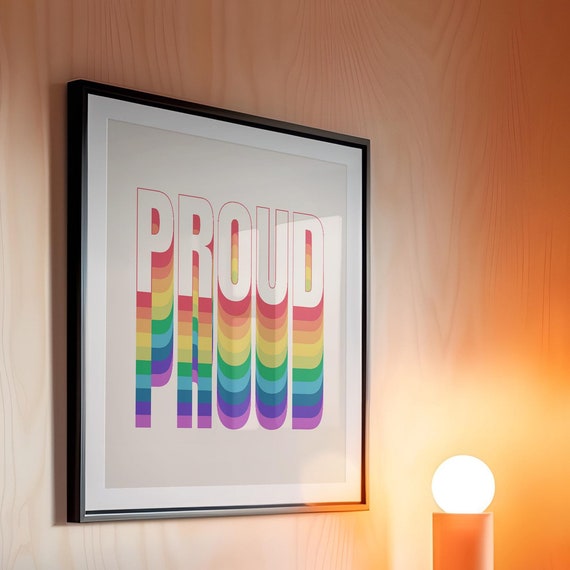 Square Pride LGBTQIA Proud Rainbow Stripes