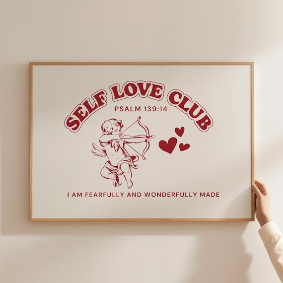 Self Love Club Psalm 139 Cupid Fearfully Wonderfully Made Poster
