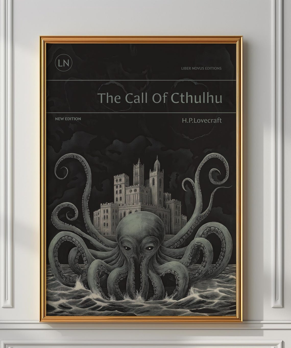 The Call Of Cthulhu H P Lovecraft Tentacled Monster Gothic Poster