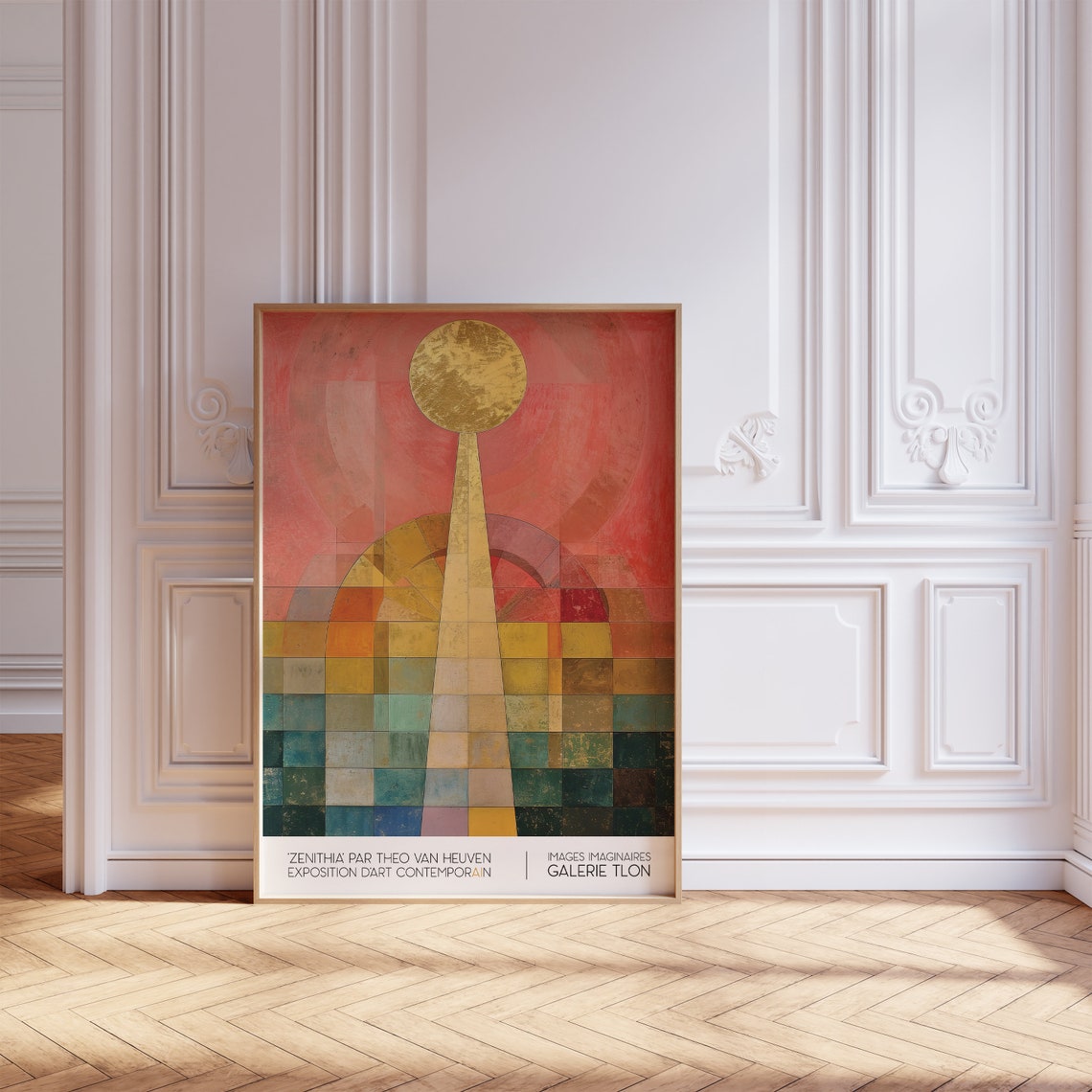 Zenithia Theo van Heuven Abstract Geometric Art Exhibition Poster - Image 2