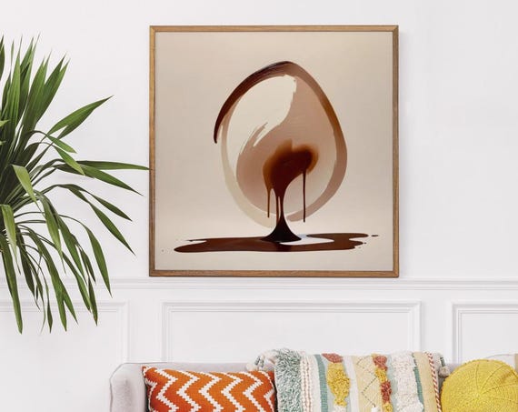 Contemporary Abstract Art Print Soft Art Neutral Modern Minimalist Poster Instant Wall Decor