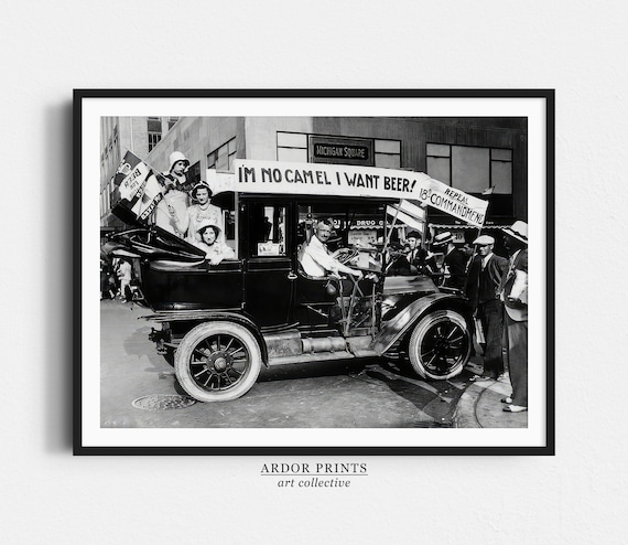 I Want Beer Vintage Protest Poster Art Print