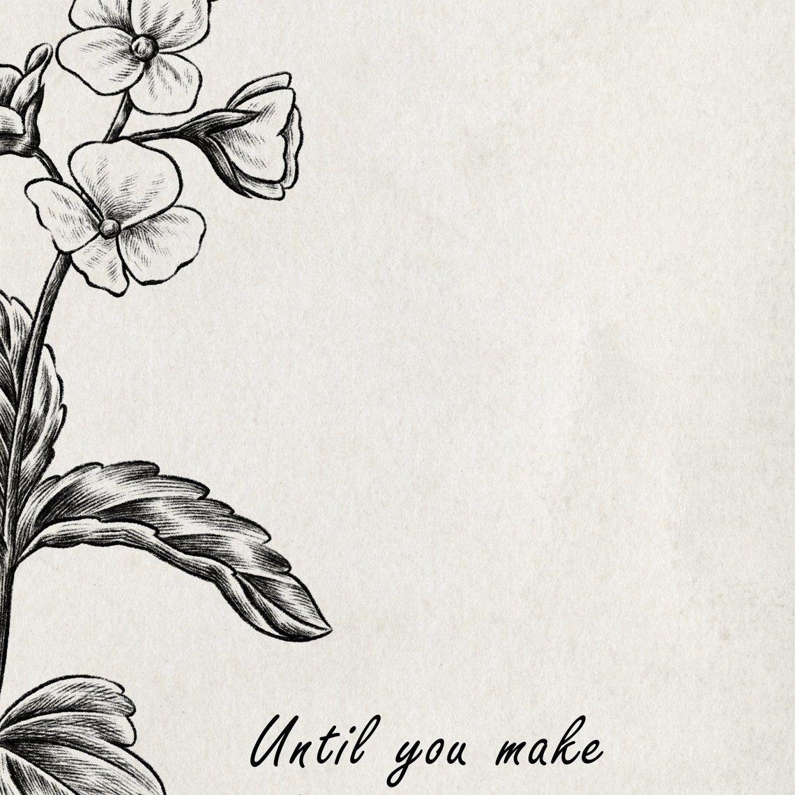 Carl Jung Conscious Unconscious Fate Quote Vintage Botanical Poster - Image 2