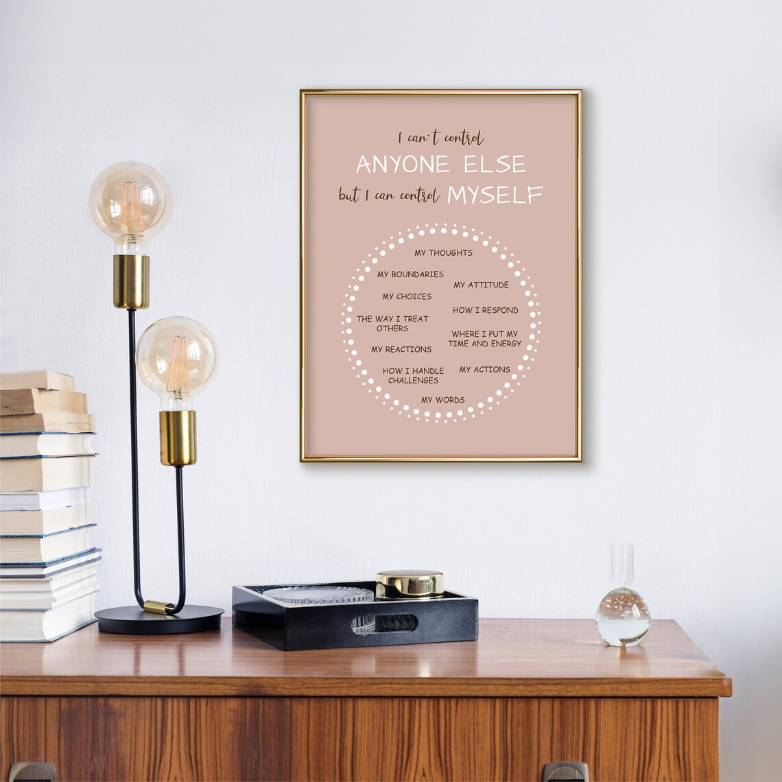 Things I Can Control, Therapy Office Decor - Image 2