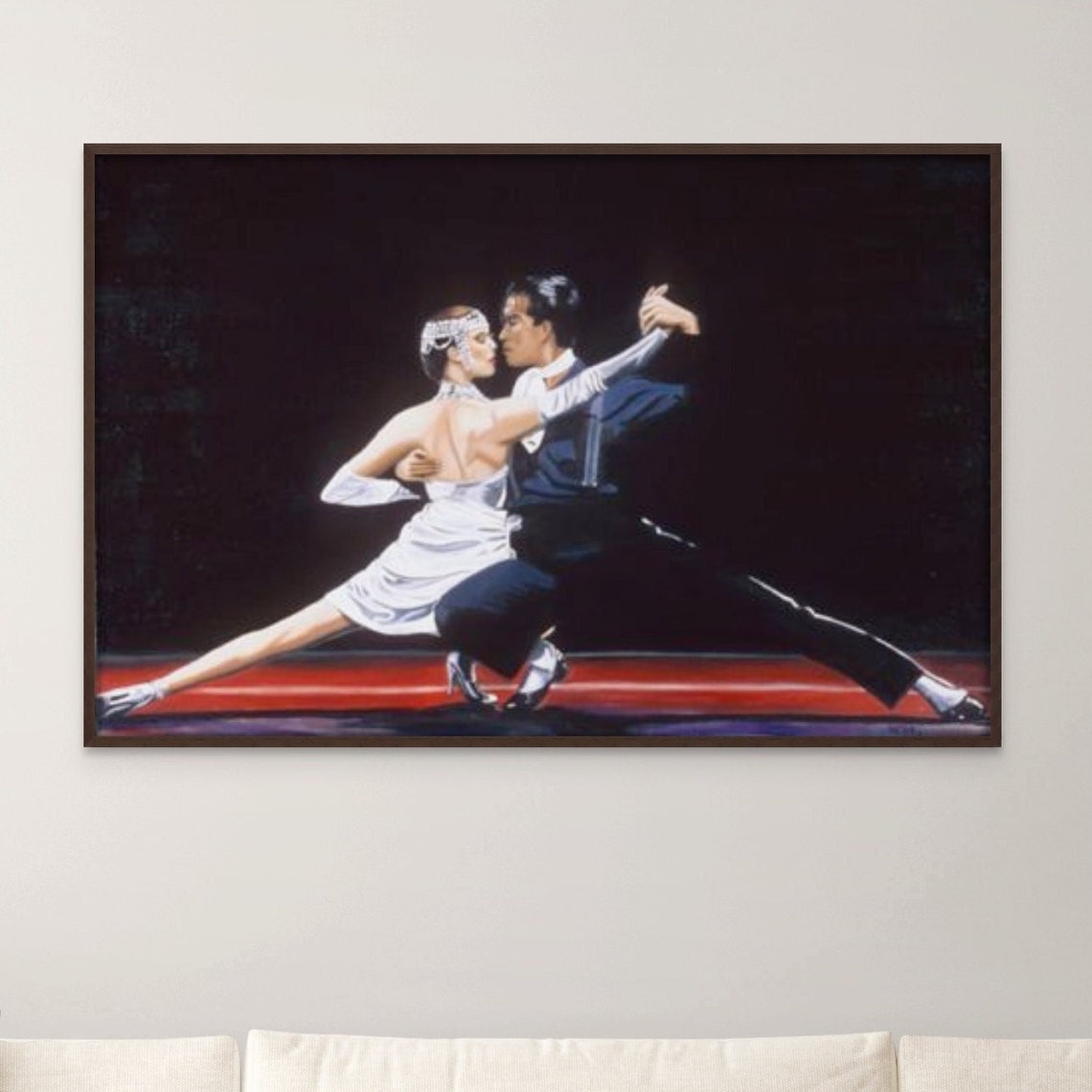 Tango Oil Painting Print Dance Wall Art Modern Home Dcor And Ready To Hang Dance Lover Tango Wall Art Panting Print - Image 2
