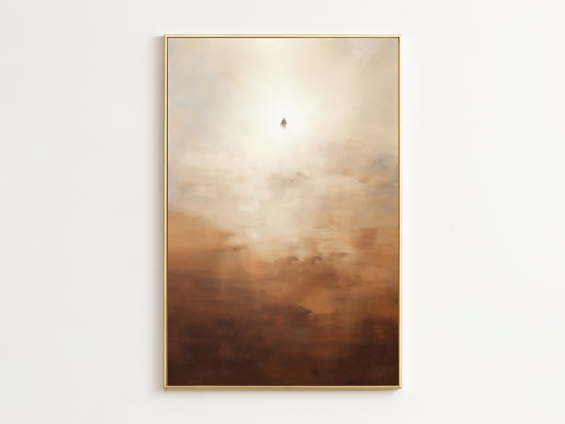 Jesus Christ Ascension Modern Christian Art Print