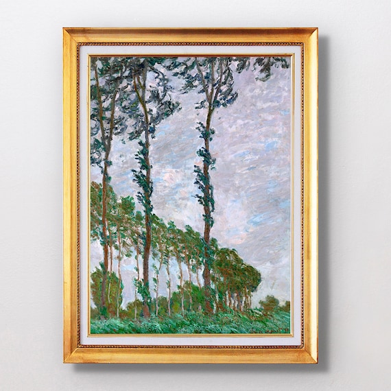 Claude Monet Wind Effect Series Of The Poplars Fine Art Glice 1891 Sku 0098