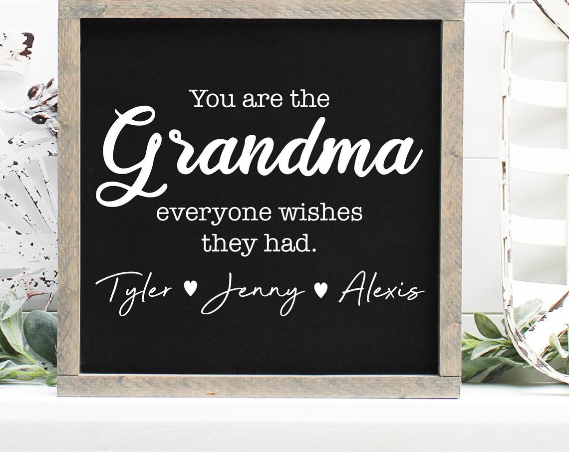 You Are the Grandma Everyone Wishes They Had Framed Gift Poster - Image 2