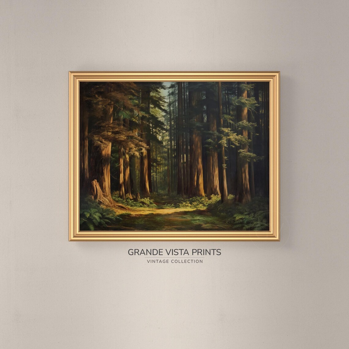Redwood Forest Landscape Art Print, Redwood Trees - Image 3
