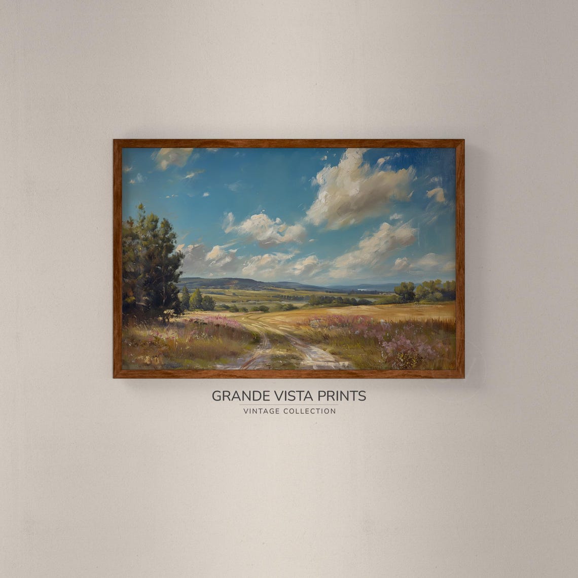 Spring River Valley Landscape Painting Wall Art Instant Art Print Gv4021 - Image 2