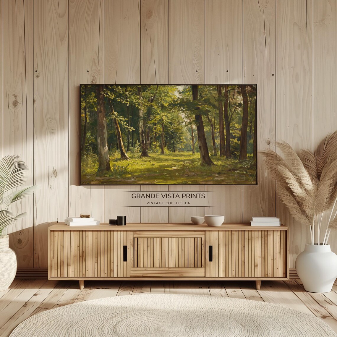 Spring Forest Landscape Frame Tv Artwork Forest Wallpaper Gv4086 - Image 2