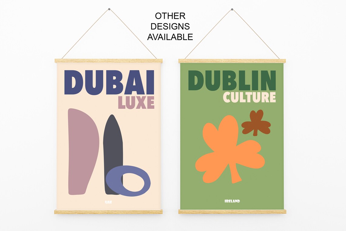 Dublin Culture Ireland Shamrock Green Vintage Travel Art Poster - Image 2
