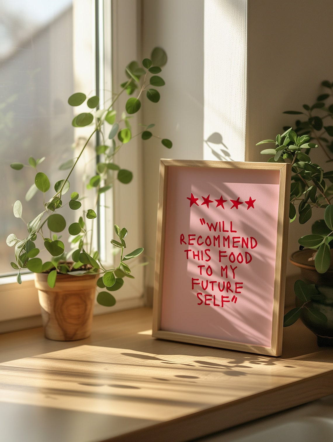 Will Recommend This Food Five Star Funny Foodie Quote Poster - Image 4