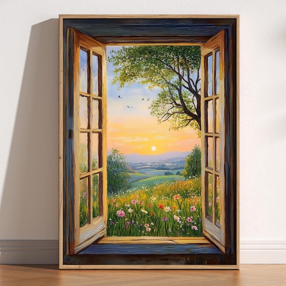 Open Window Henri Matisse Countryside View Art Print