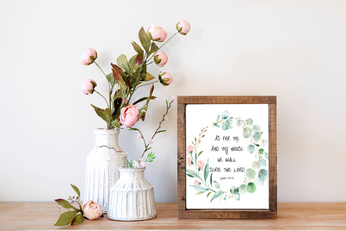 As For Me And My House We Will Serve The Lord Scripture Poster - Image 6