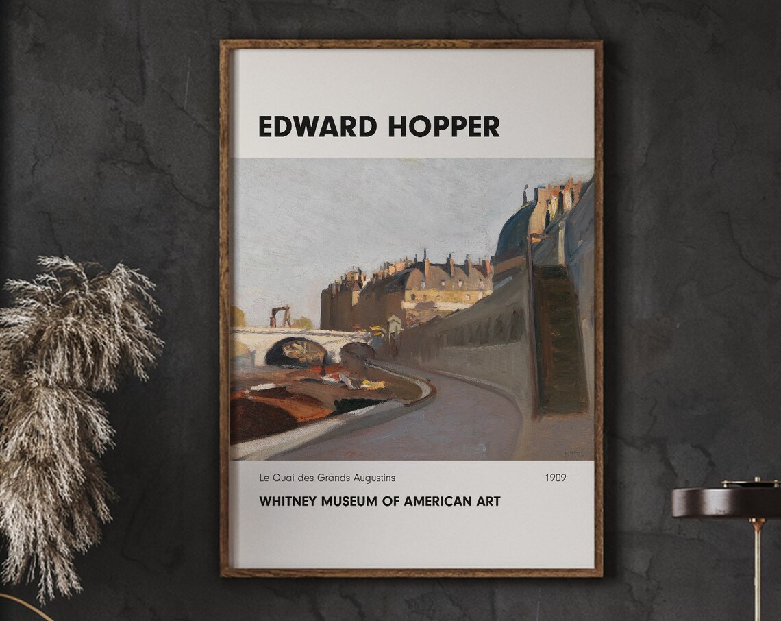 Edward Hopper Le Quai Des Grands Augustins Art Print