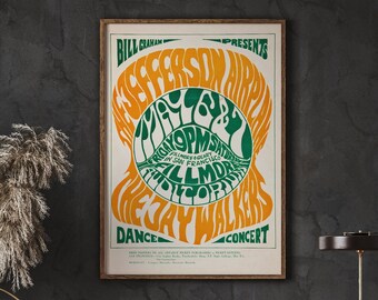 Vintage Music Concert Poster, Summer Of Love