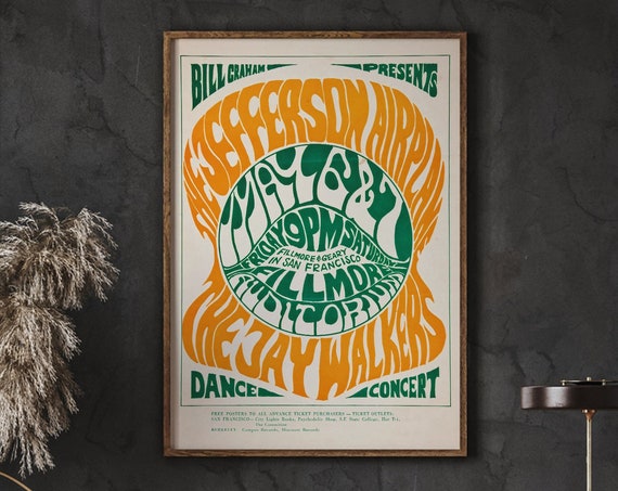 Vintage Music Concert Poster, Summer Of Love