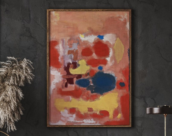 Mark Rothko Abstract Poster Print Colorful Wall Art A Exhibition As Housewarming Gift Or Livingroom Decor