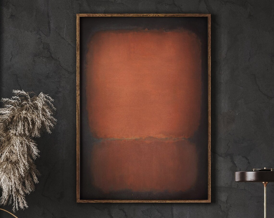 Mark Rothko Poster Print, Brown And Black Art