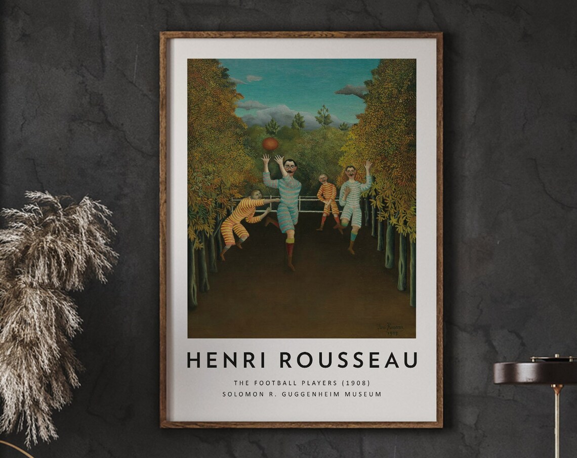 Henri Rousseau Football Players Vintage Art Print