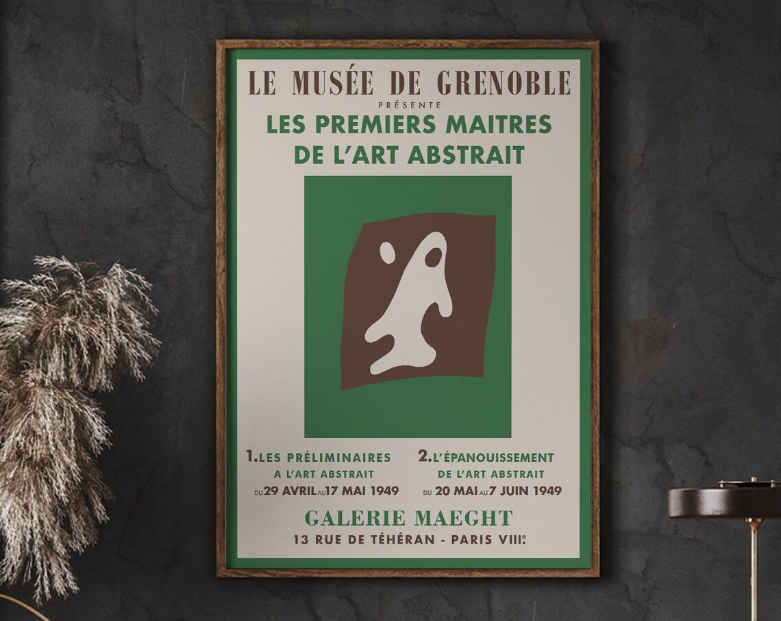 Gallery Maeght Exhibition Poster, Abstract Painting