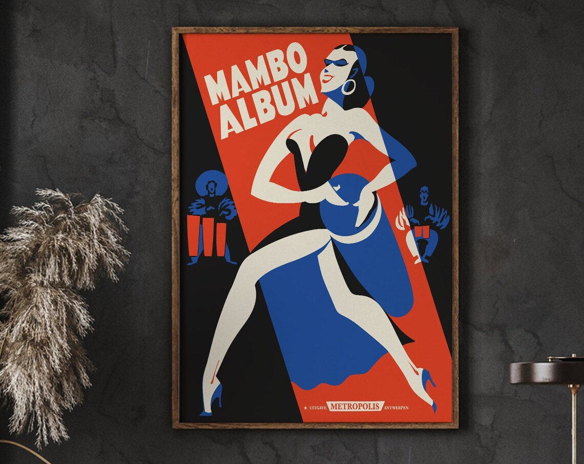 Mambo Album Metropolis Antwerpen Retro Dance Music Cover Art Poster
