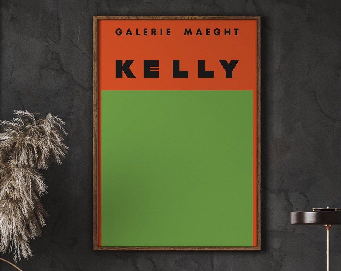 Galerie Maeght Exhibition Poster, Keely Abstract Painting