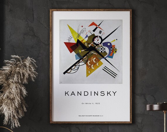 Wassily Kandinsky On White II 1923 Geometric Bauhaus Abstract Poster
