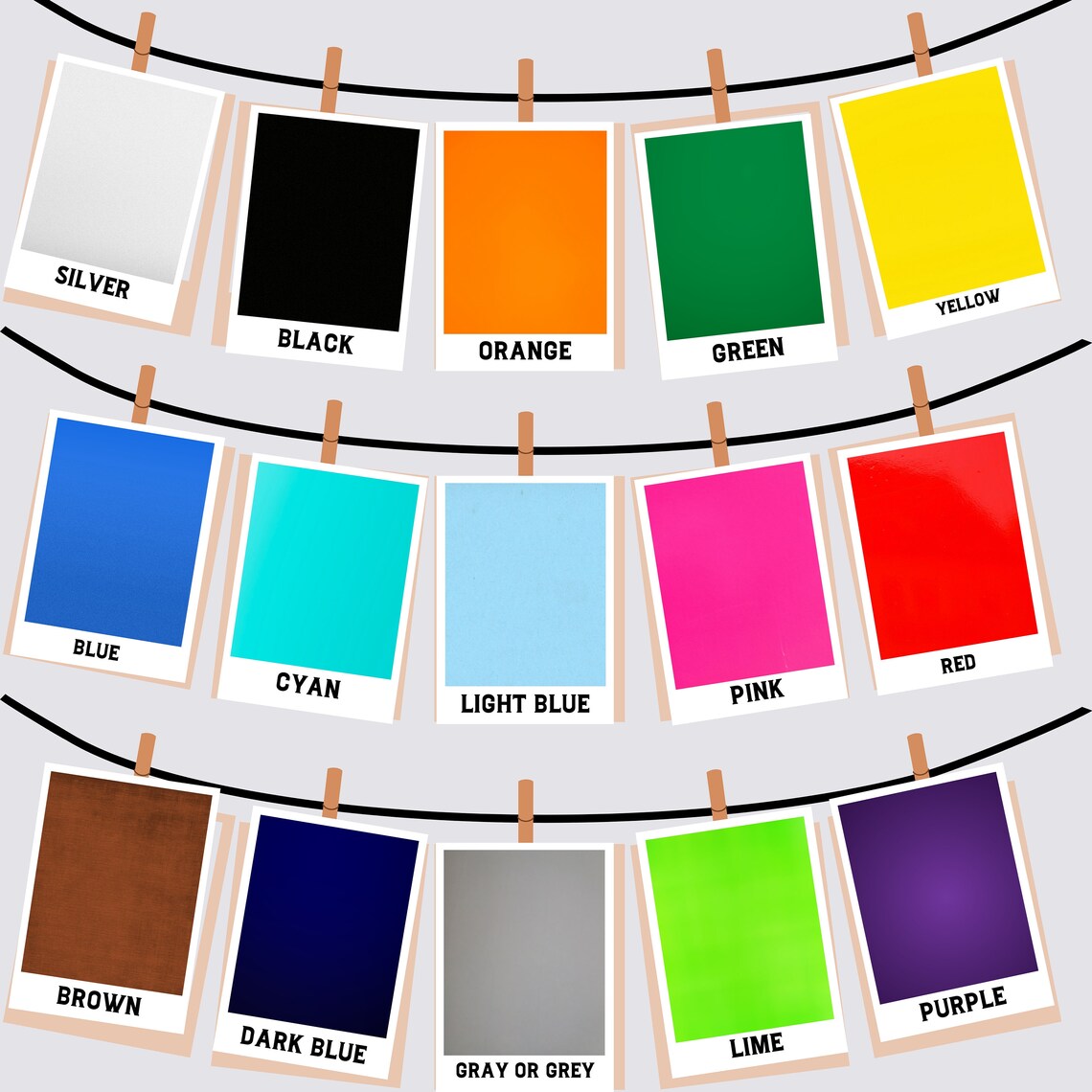 Color Cards Montessori Flashcards Art Print