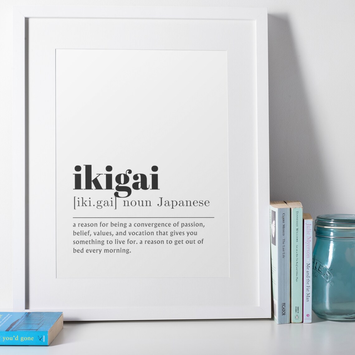 Ikigai Definition Art Print, Japanese Wall Decor - Image 3