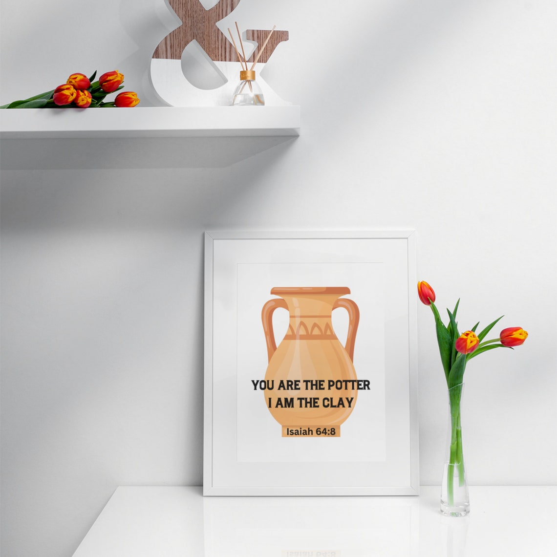 Isaiah 648 Bible Verse Wall Art Prints You Are The Potter I Am The Clay Religious Christian Scripture Poster Home Decor - Image 7