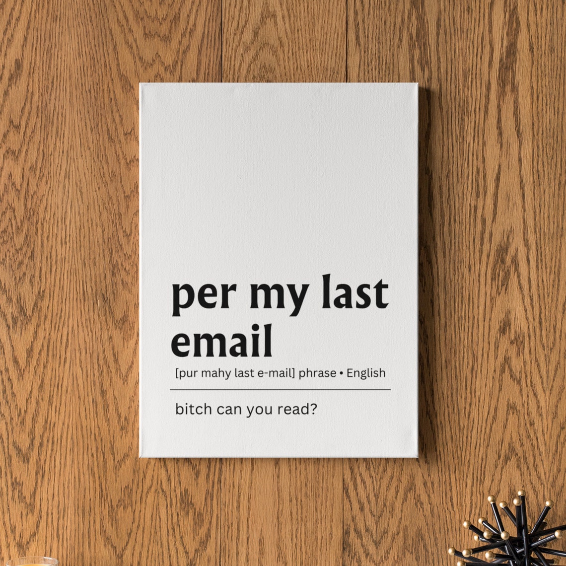 Per My Last Email Funny Office Quote Definition Coworker Wall Poster - Image 5