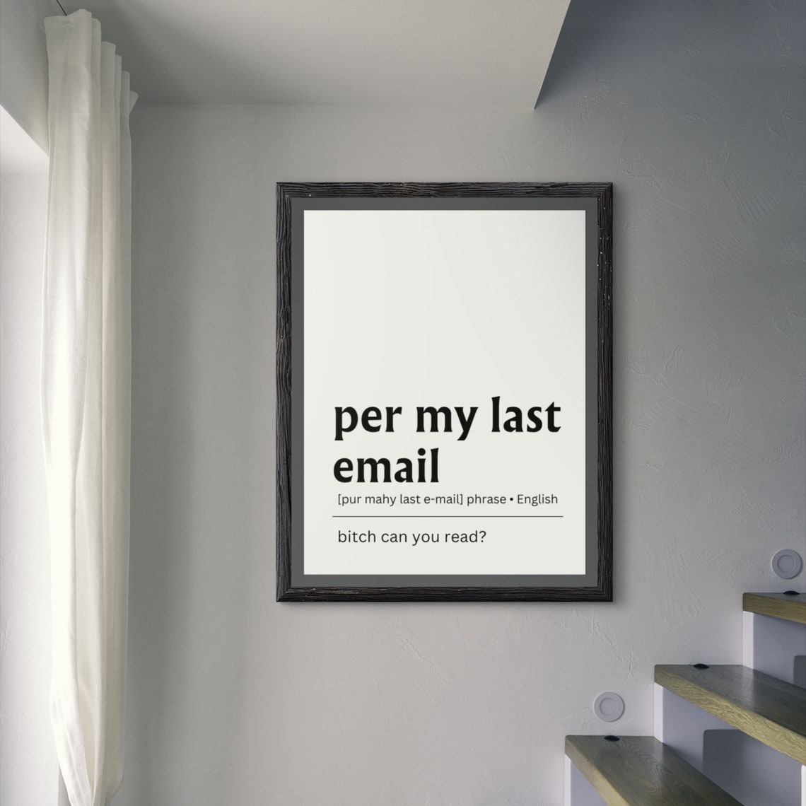 Per My Last Email Funny Office Quote Definition Coworker Wall Poster - Image 8