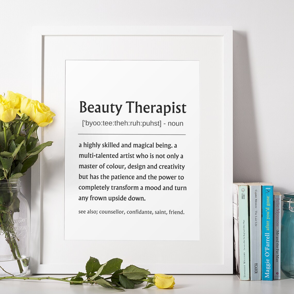 Beauty Therapist Definition Magical Artist Appreciation Poster - Image 8